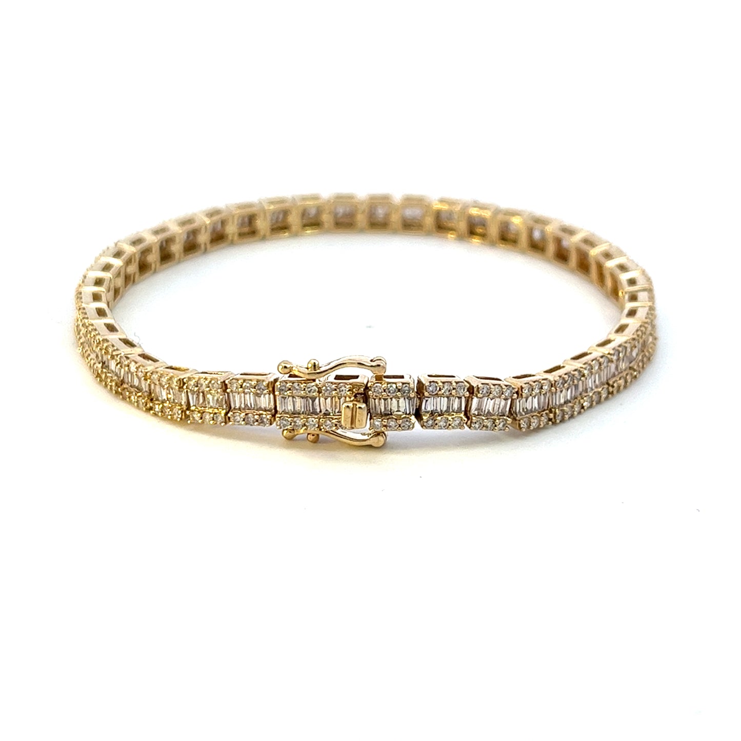4.0CTW BAGUETTE DIAMOND BRACELET