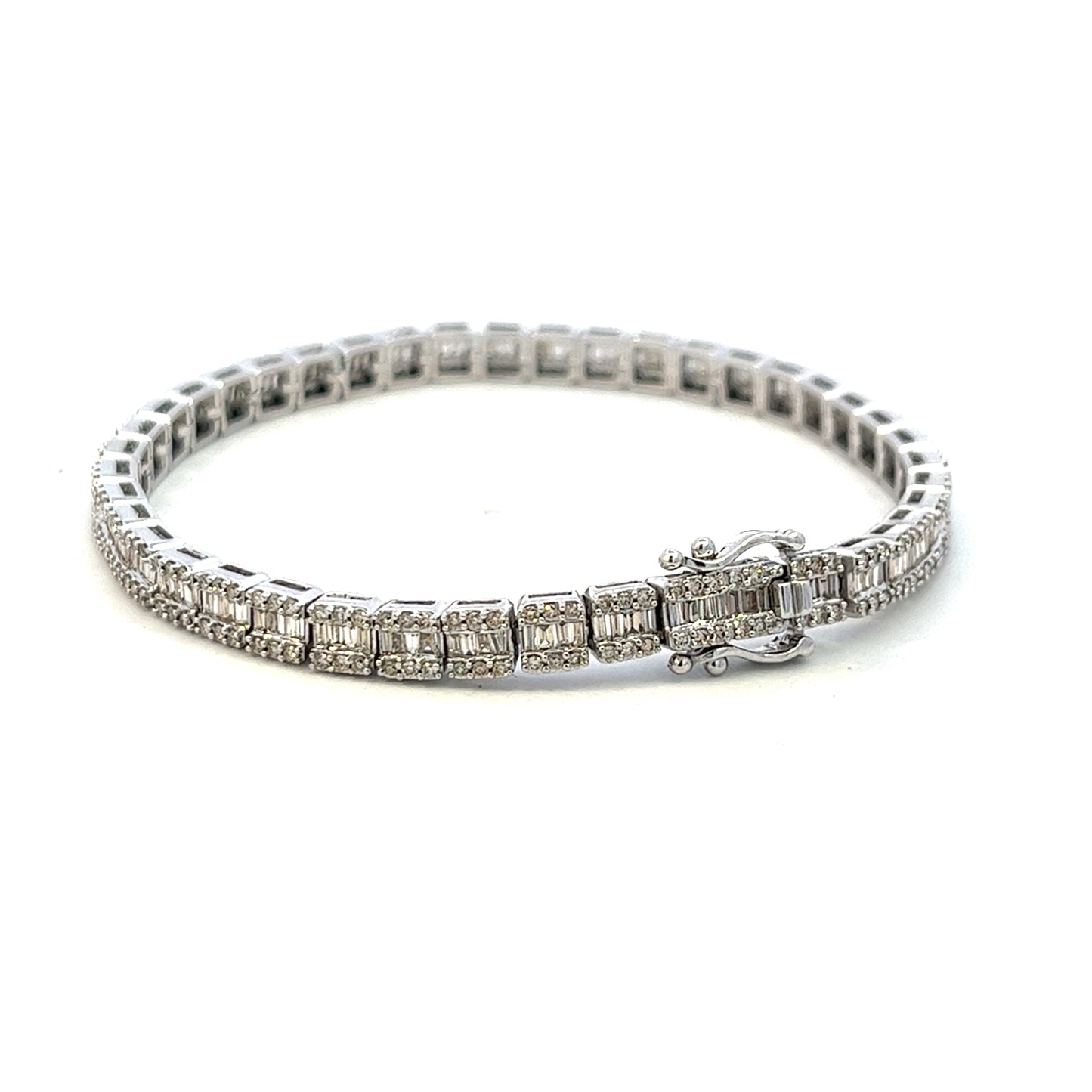4.0CTW BAGUETTE DIAMOND BRACELET