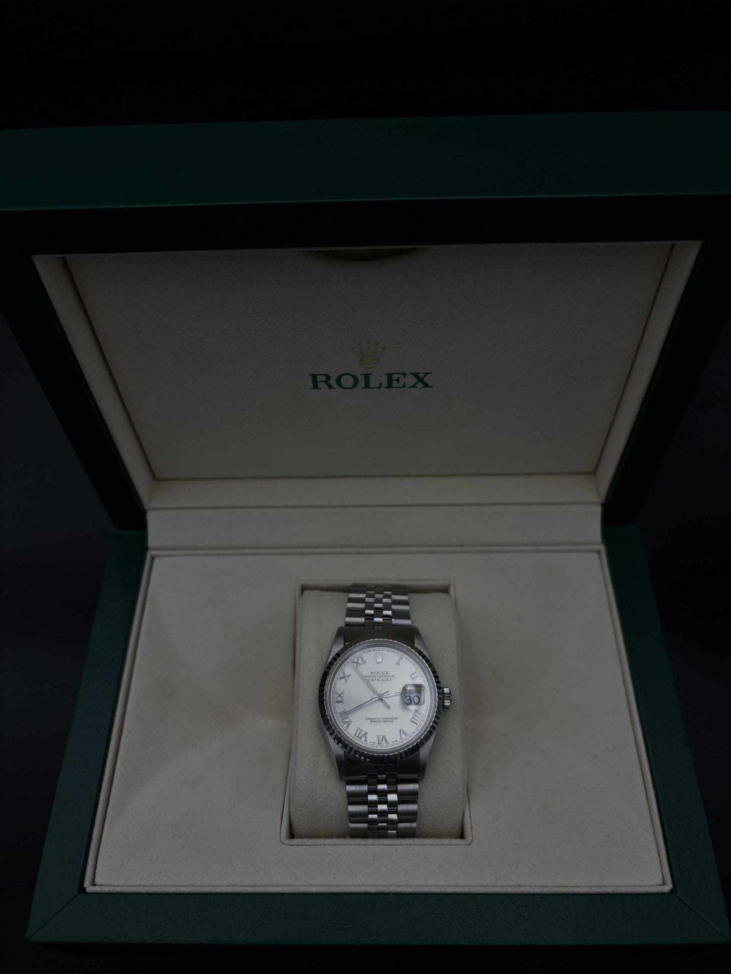 Rolex Datejust 36mm 16234 Stainless Steel Silver Dial Fluted Jubilee 1995 — Pre-Owned