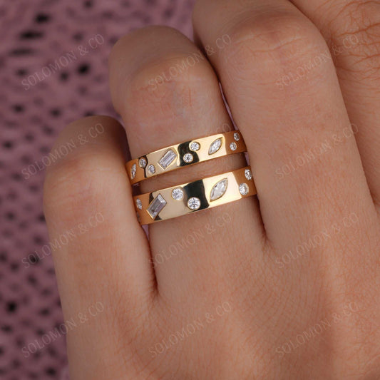 Scattered Wide Stackable Rings Second