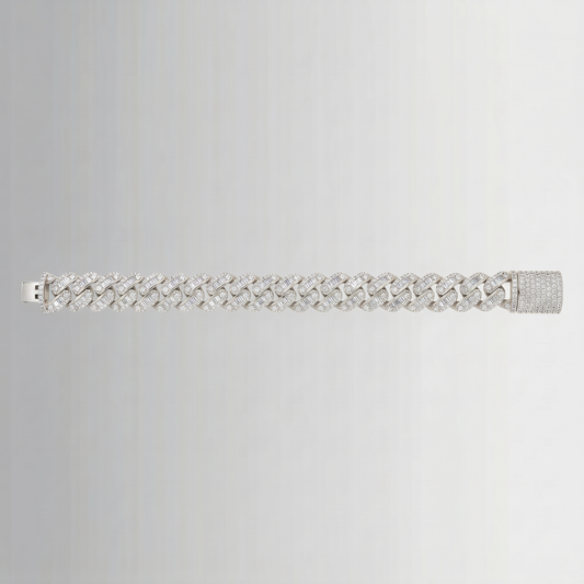 7.20 CTW Diamond Cuban Link Bracelet – 10K Gold