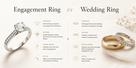 Engagement Ring vs. Wedding Ring