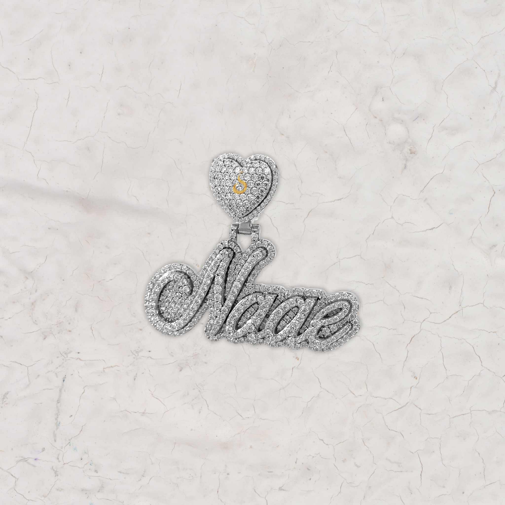 Naae Hip Hop Custom Moissanite 925 Silver Pendant 1.75inch