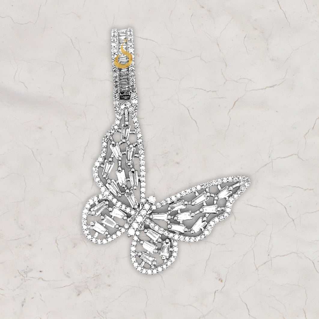 Iced Out Butterfly Hip Hop Pendant