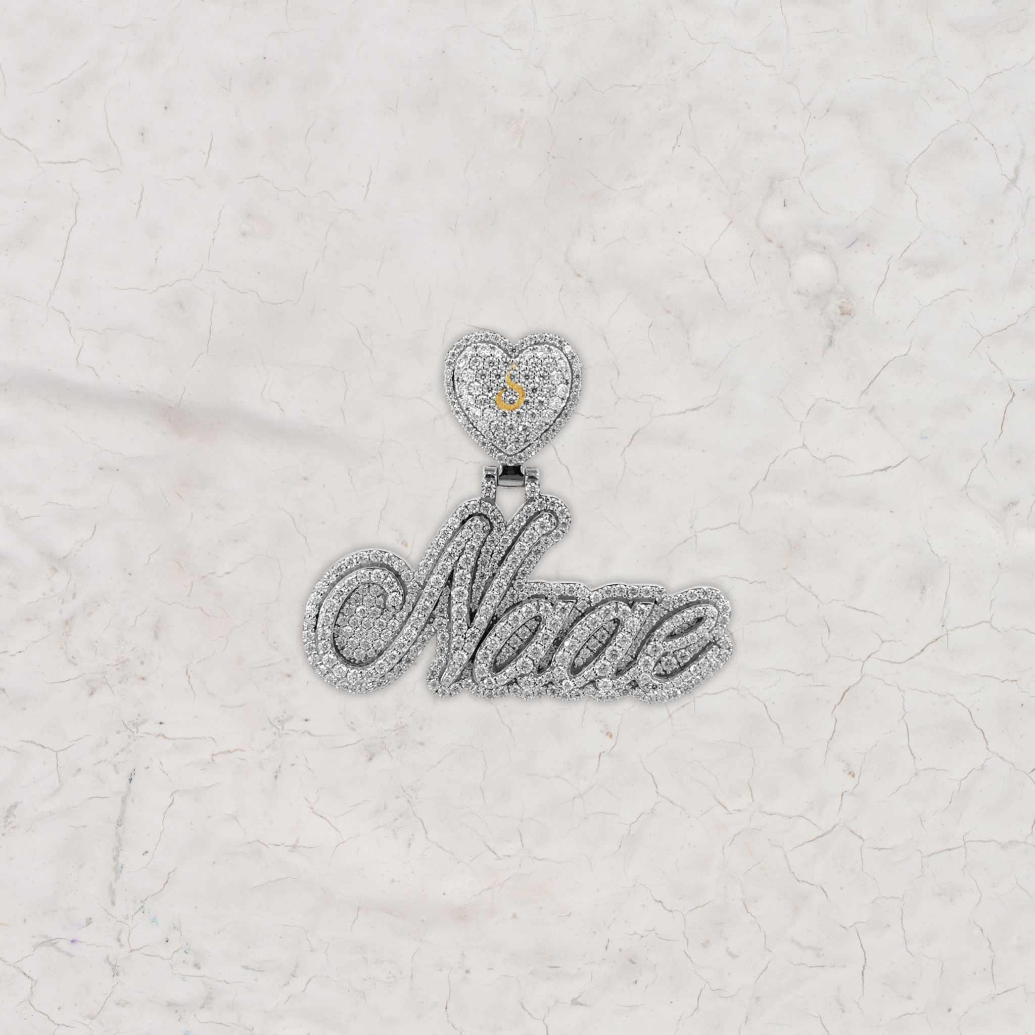 Naae Hip Hop Custom Moissanite 925 Silver Pendant 1.75inch