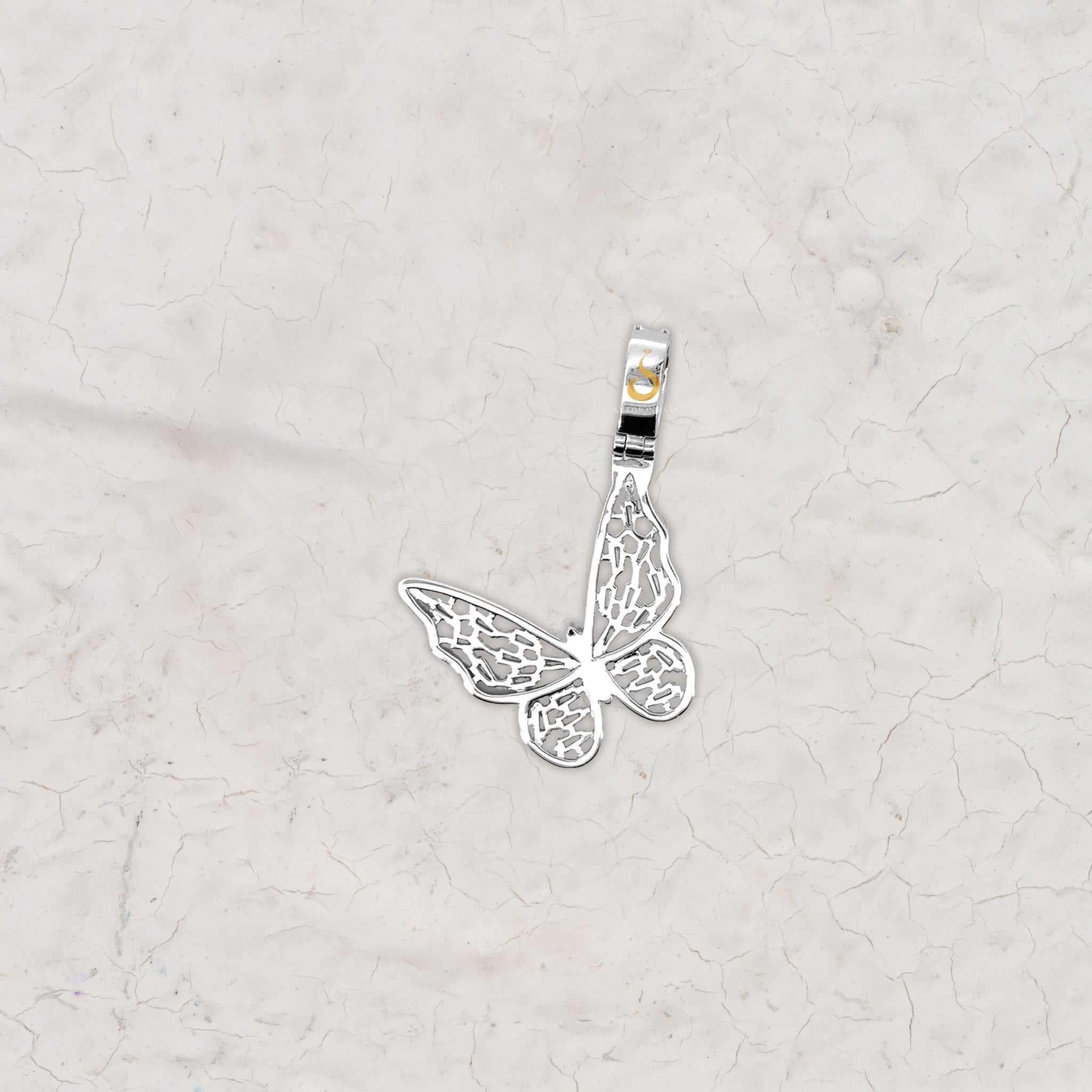Iced Out Butterfly Hip Hop Pendant