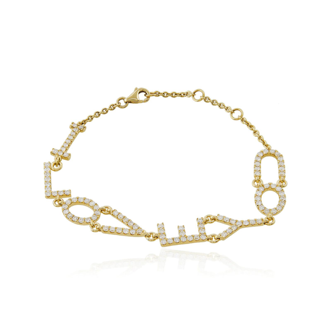 70ctw I Love You Diamond Bracelet Solomon Co
