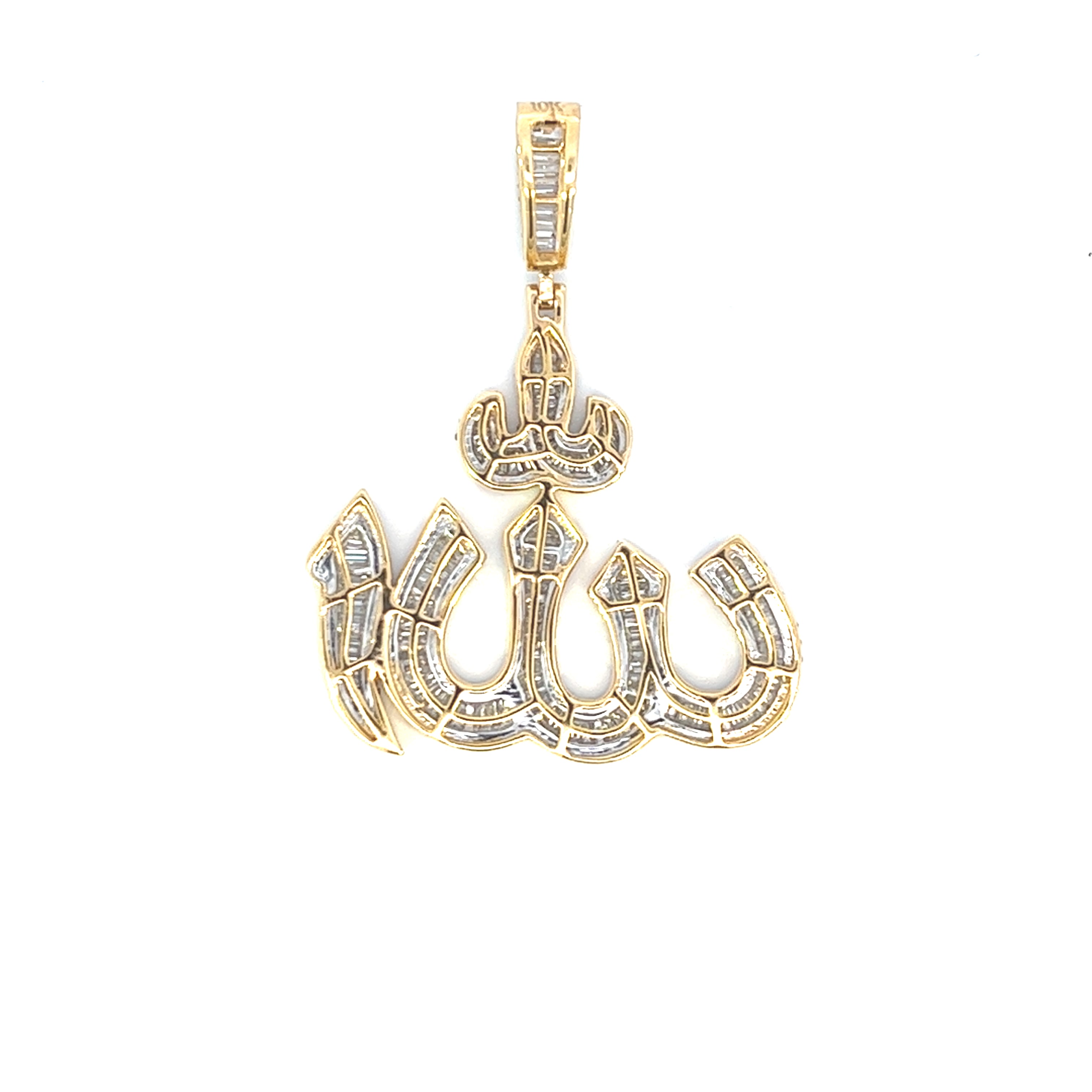 2.50CTW ARABIC "ALLAH" DIAMOND PENDANT