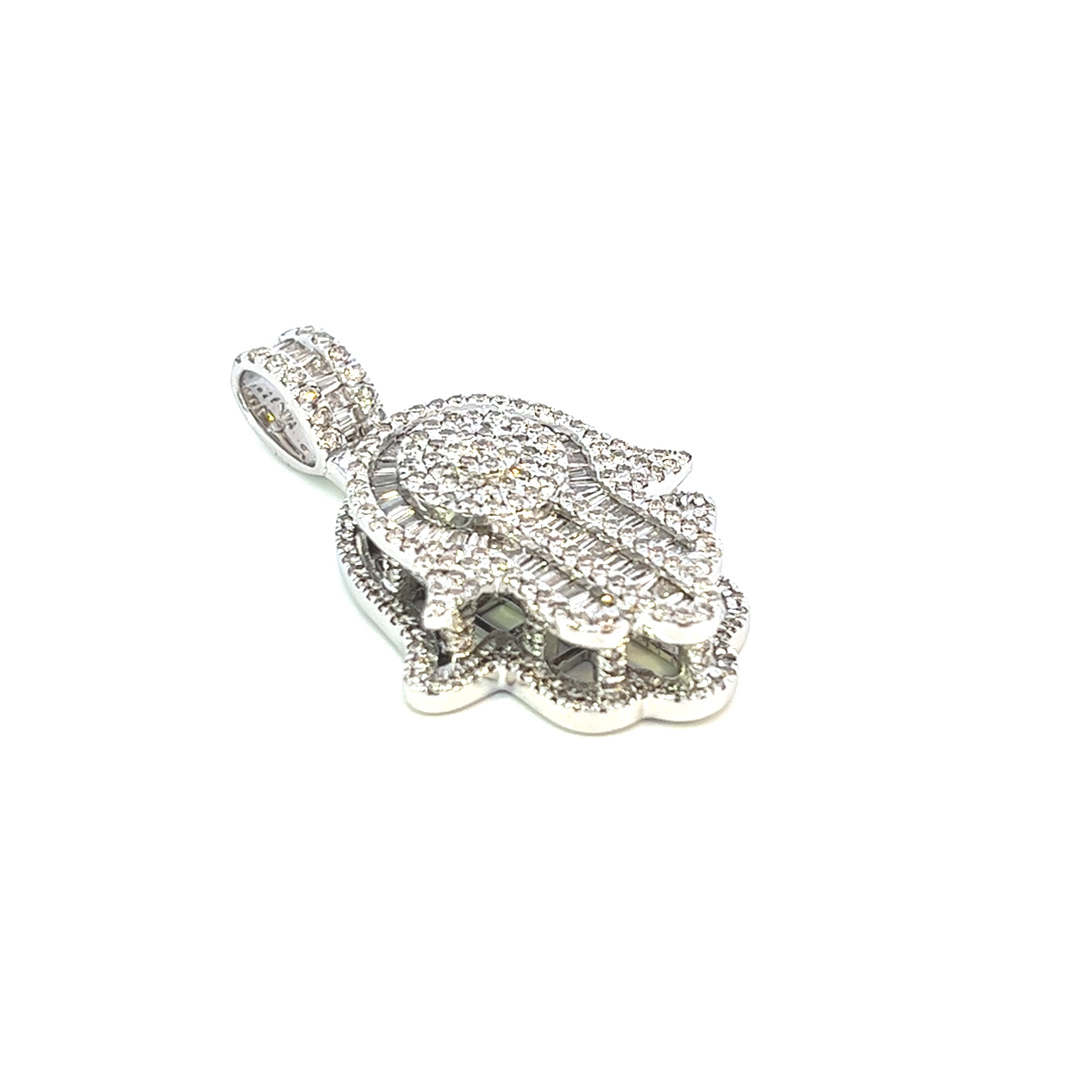 2.20CTW HAMSA DIAMOND PENDANT