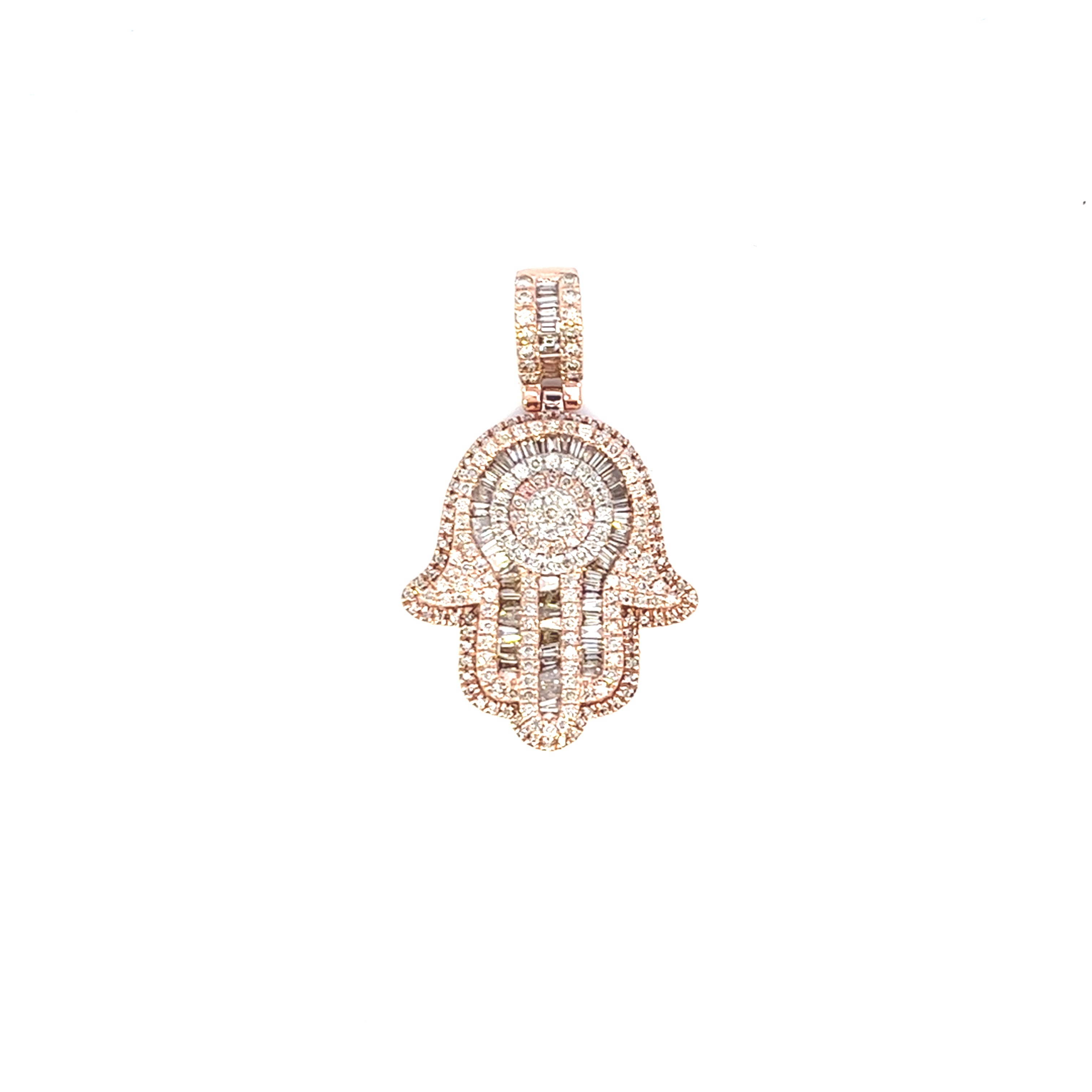 2.20CTW HAMSA DIAMOND PENDANT