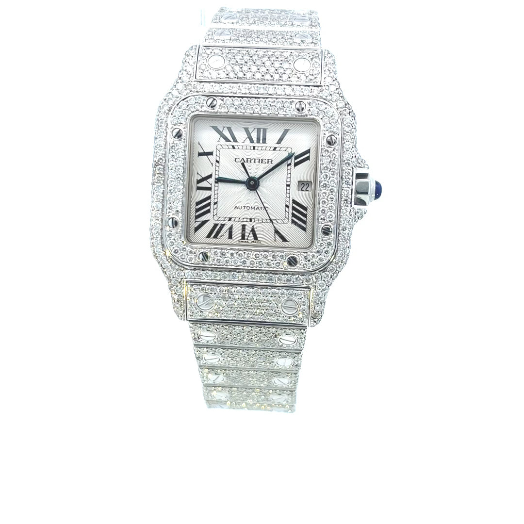 24MM DIAMOND CARTIER SANTOS GALBEE