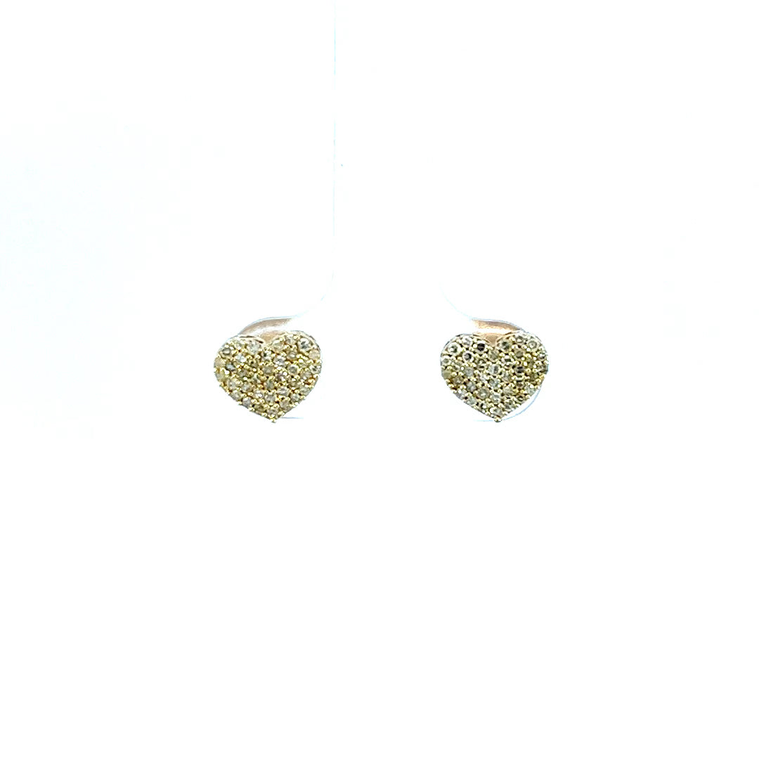 .40CTW HEART CLUSTER EARRINGS