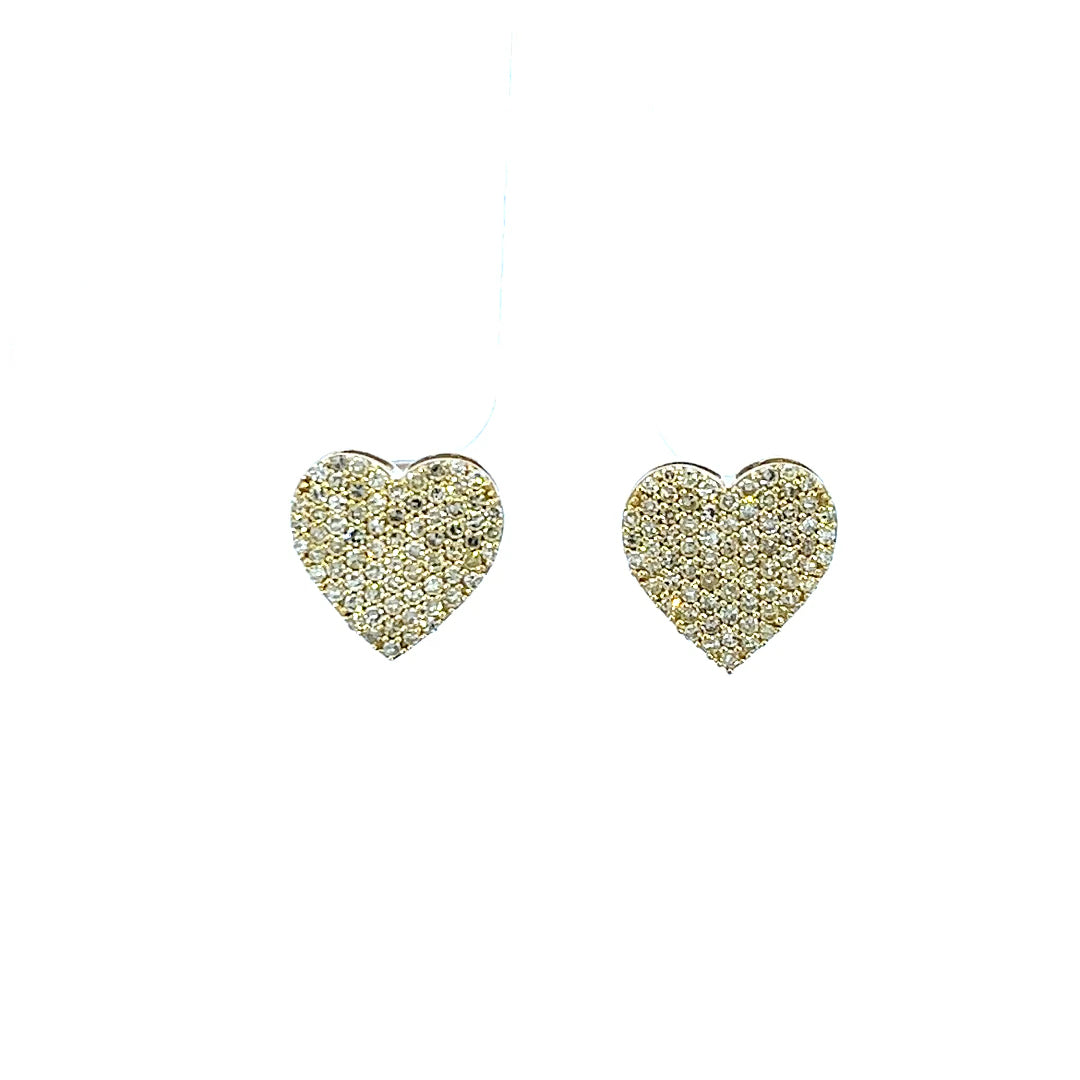 .70CTW HEART CLUSTER EARRINGS