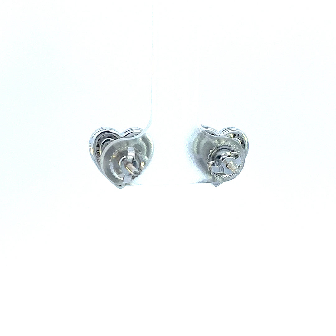 .70CTW HEART CLUSTER EARRINGS