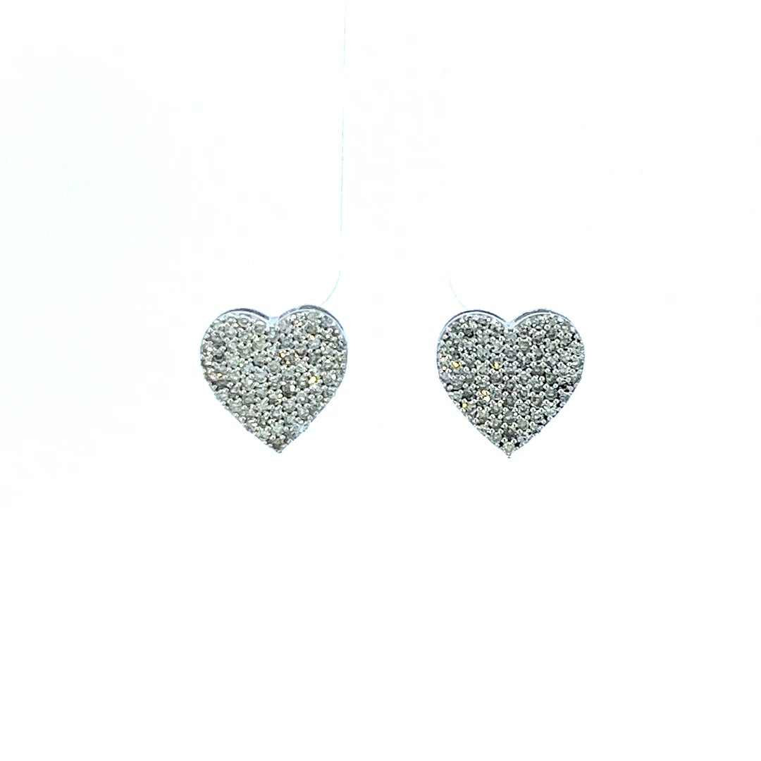 .70CTW HEART CLUSTER EARRINGS