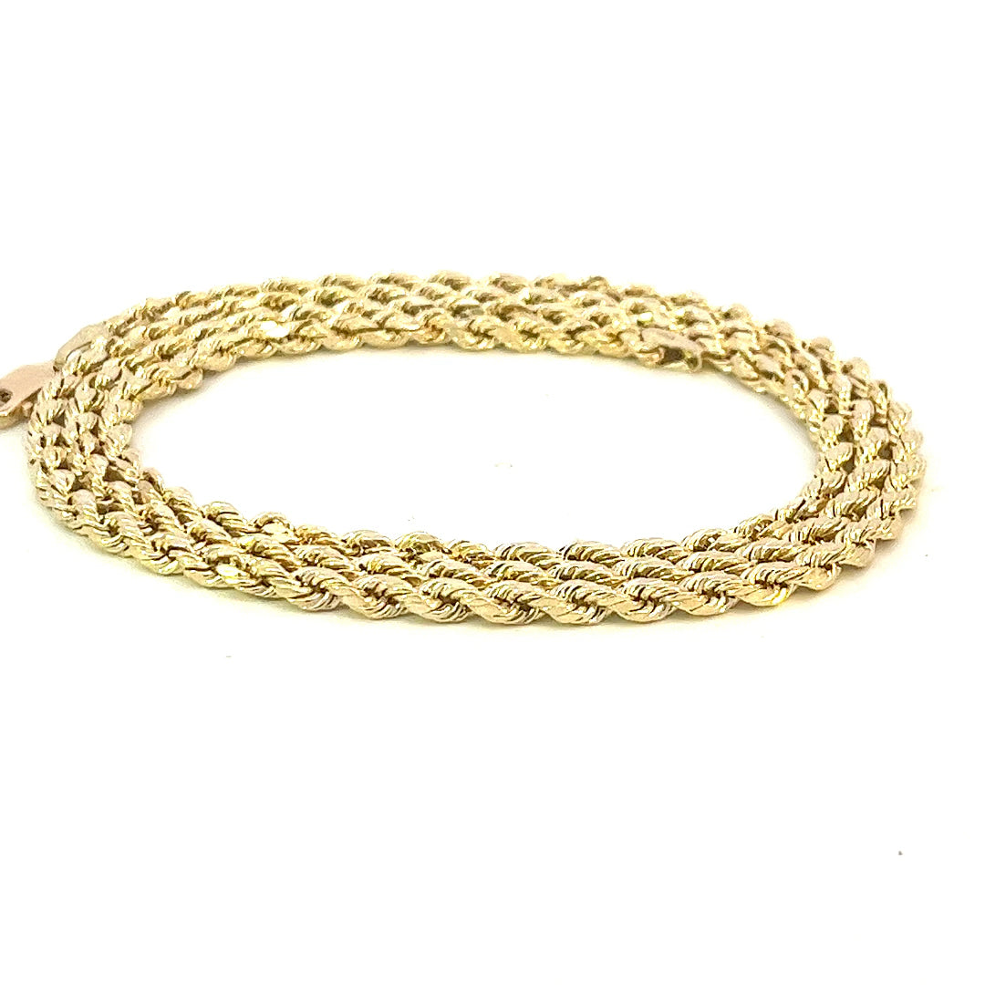 3.0MM YELLOW GOLD 10K ROPE CHAIN