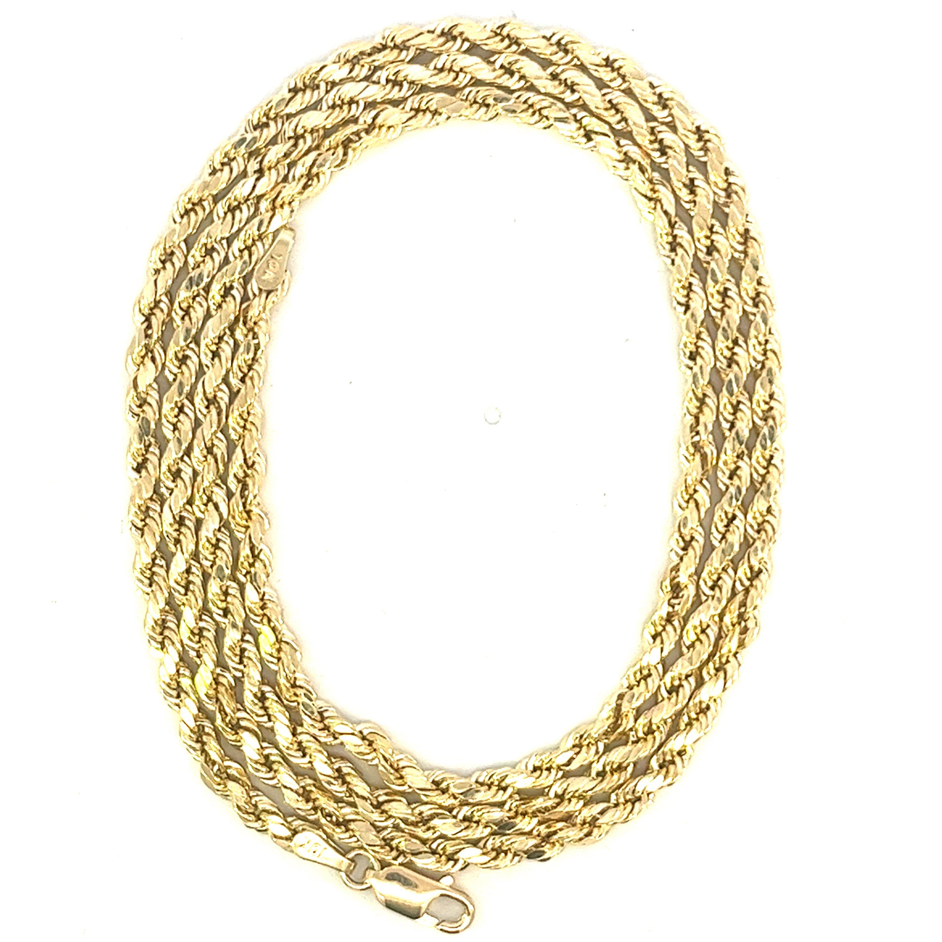 3.0MM YELLOW GOLD 10K ROPE CHAIN