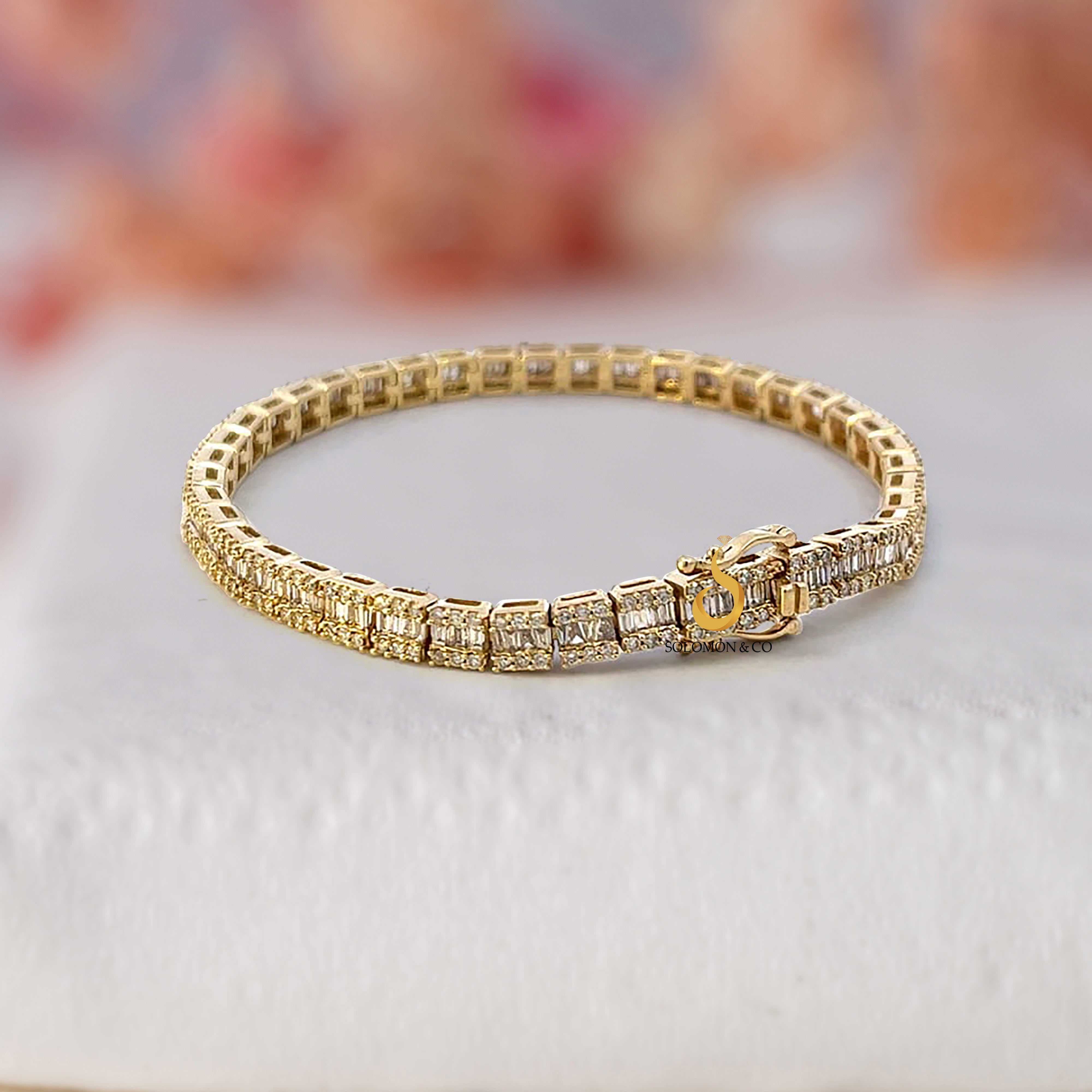 4.0CTW BAGUETTE DIAMOND BRACELET