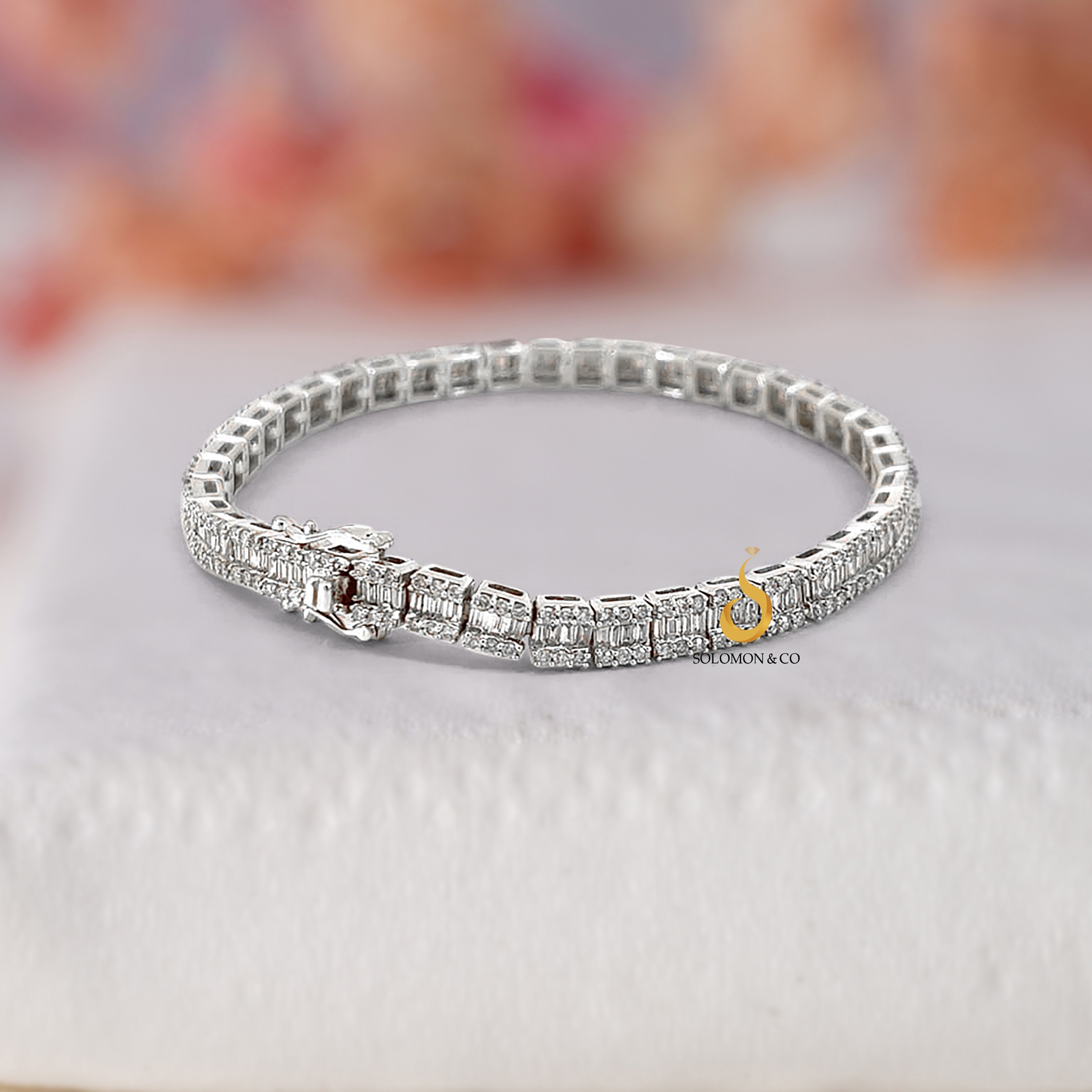 4.0CTW BAGUETTE DIAMOND BRACELET