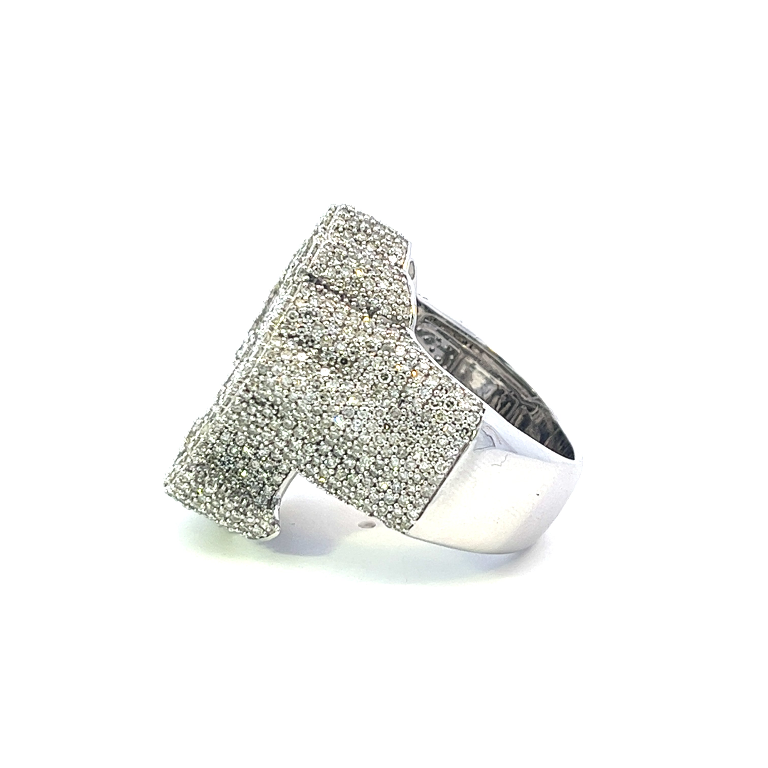 5.0CTW DESIGNER CROSS DIAMOND RING