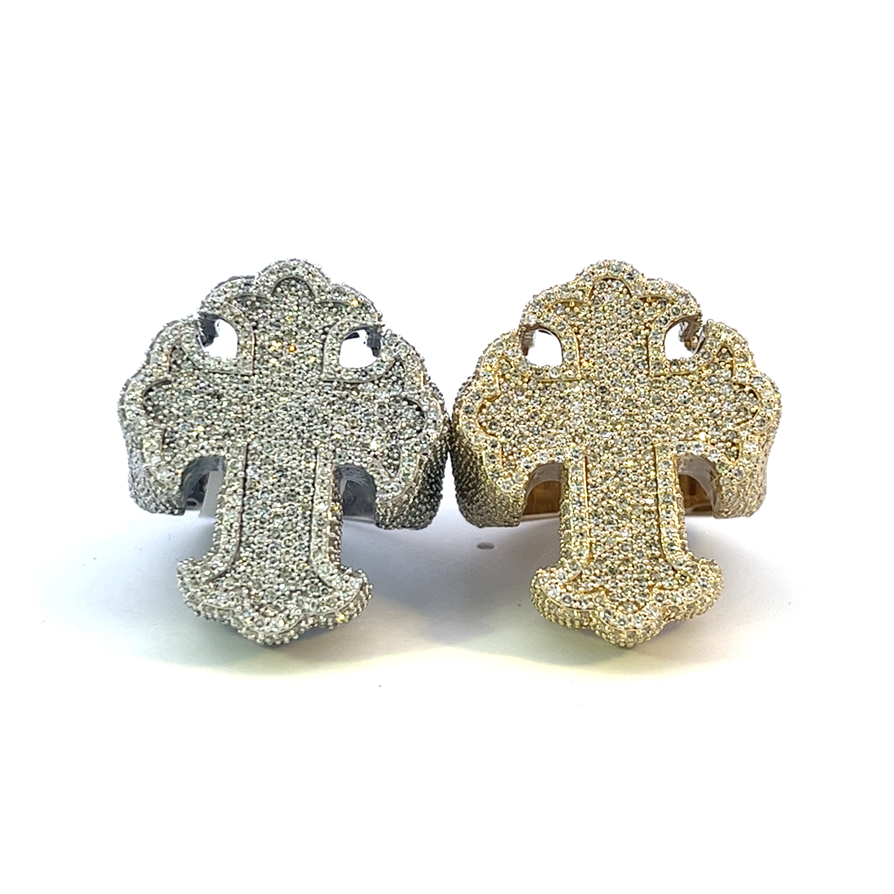 5.0CTW DESIGNER CROSS DIAMOND RING