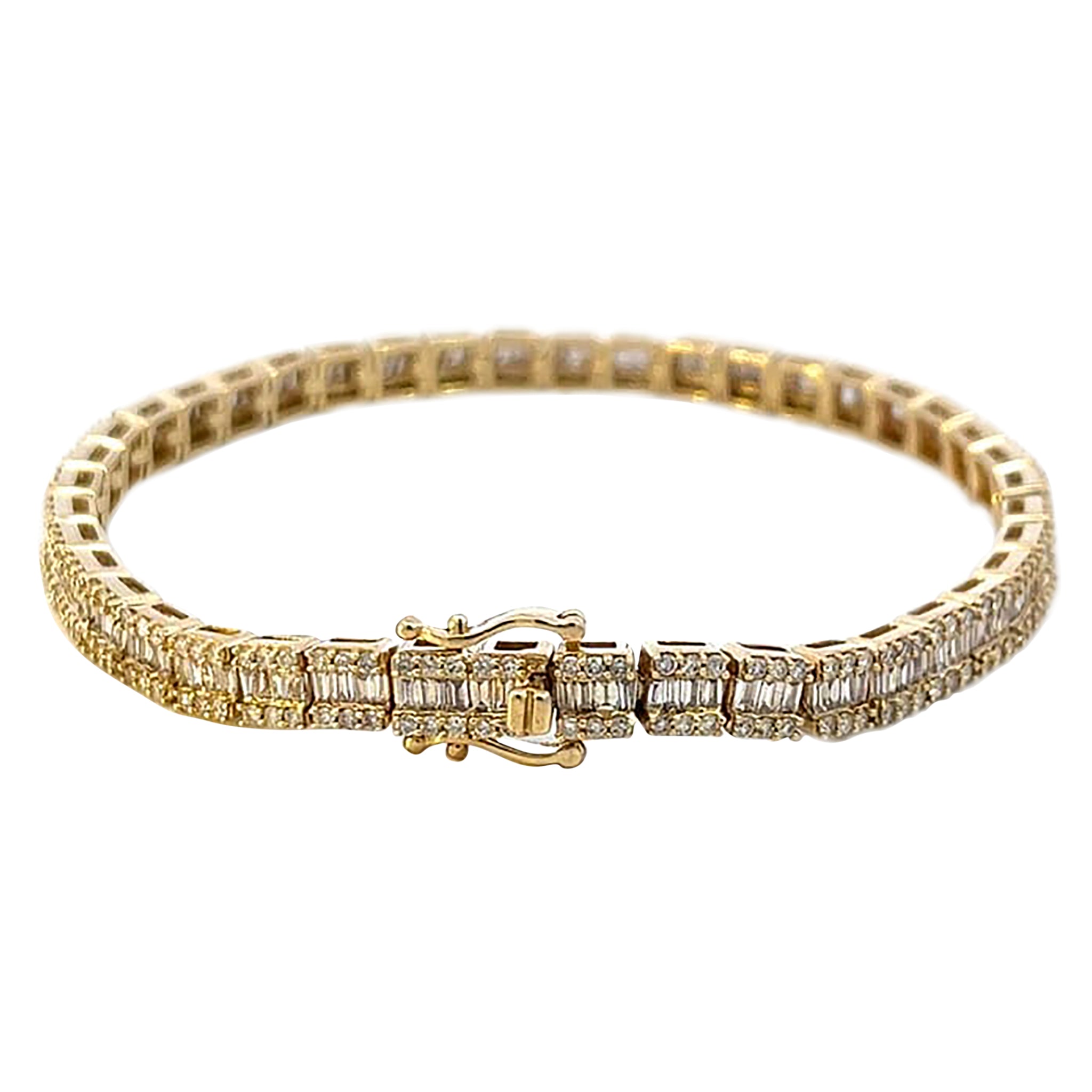 4.0CTW BAGUETTE DIAMOND BRACELET