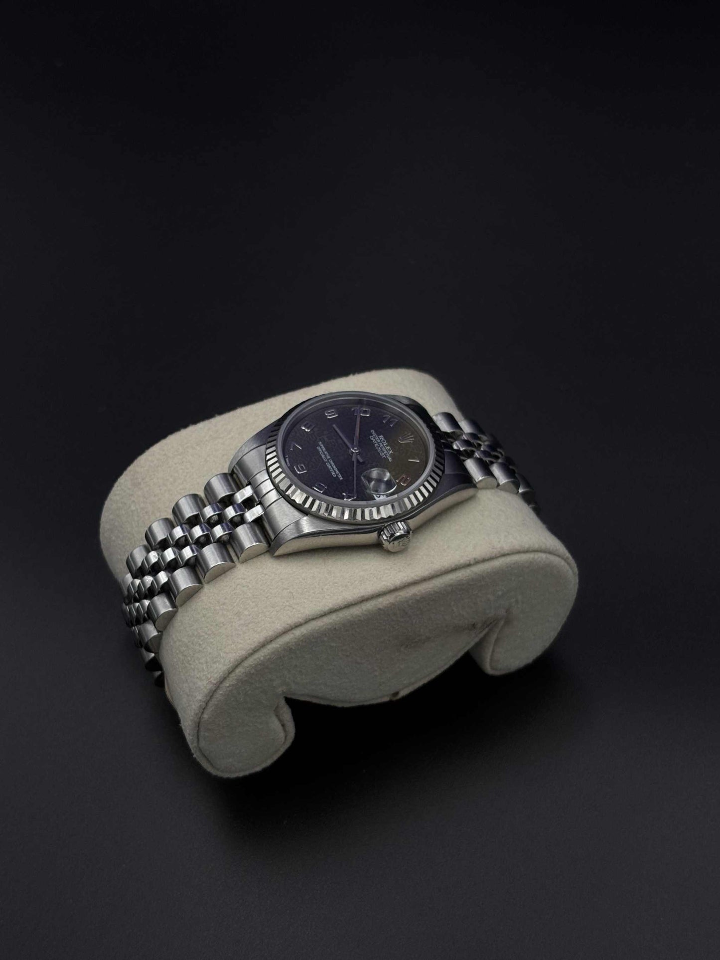 Rolex Datejust 31mm 68274 Steel Grey Computer Dial Fluted Jubilee 1996 — Pre-Owned