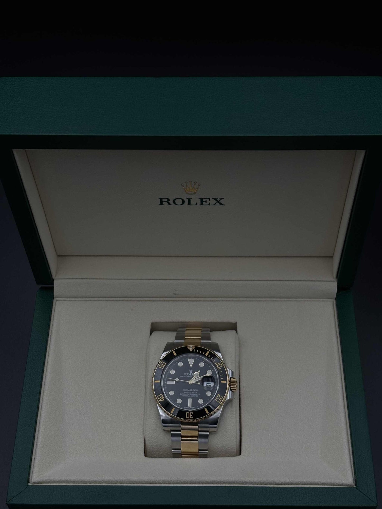 Rolex Submariner Date 40mm 116613LN Two-Tone Black Dial Ceramic 2014 — Pre-Owned