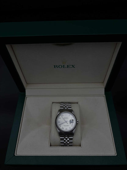 Rolex Datejust 36mm 16234 Stainless Steel Silver Dial Fluted Jubilee 1995 — Pre-Owned