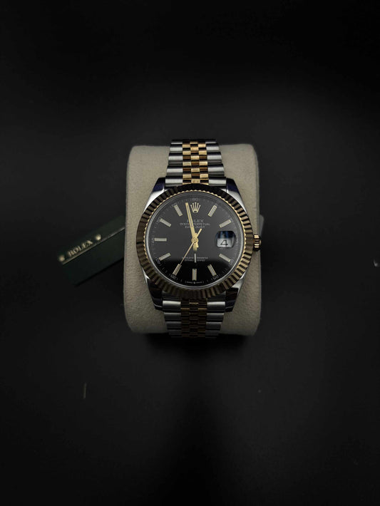 Rolex Datejust 41mm 126333 Two-Tone Black Dial Fluted Jubilee 2021 — Pre-Owned