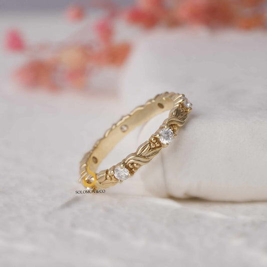 Vintage Inspired Leaf Design Filigree Ring Second