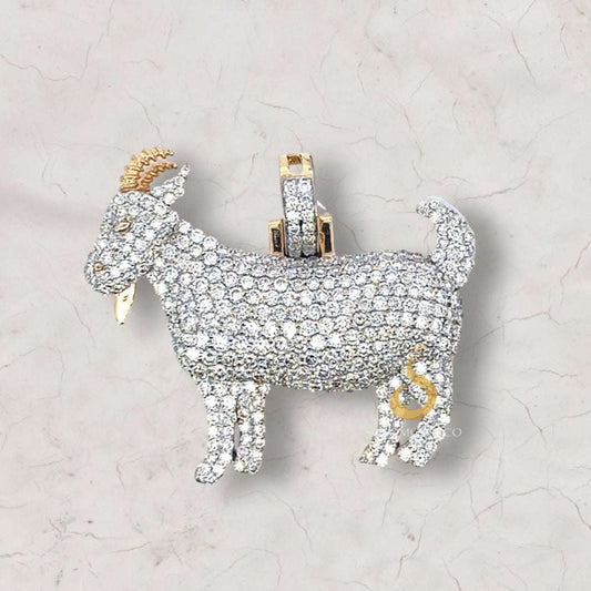GOAT Greatest of All Time Iced Out Pendant First