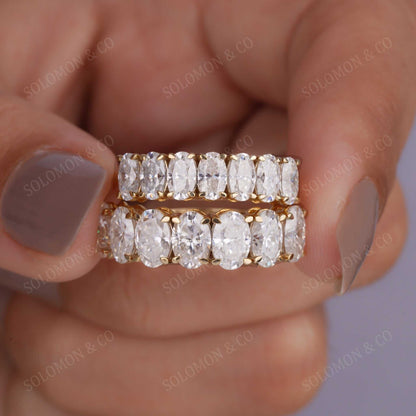 Unique Seven Stone Oval Wedding Ring Six