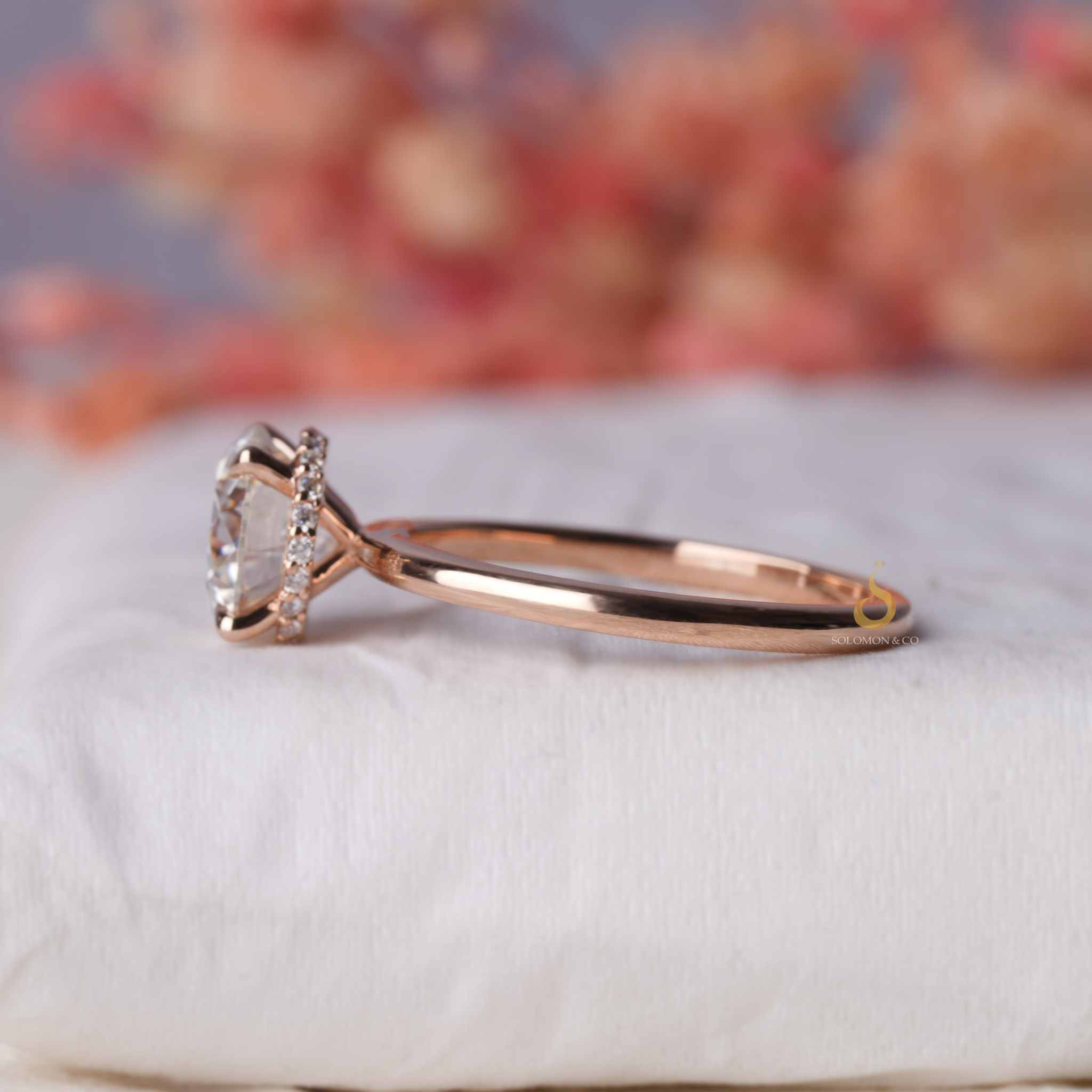 Round Moissanite Solitaire Engagement Ring 1.84ct