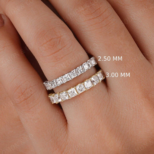 Dainty U Shaped Eternity Bands Second