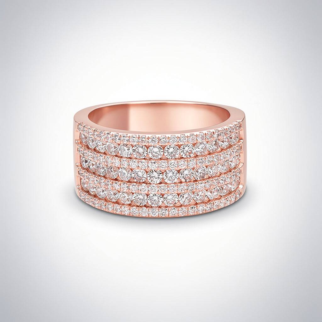 2.2 CTW Diamond Wide Band Ring – 10K Gold