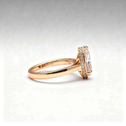 3.19 CTW Pear Cut Lab Diamond Ring – 14K Gold