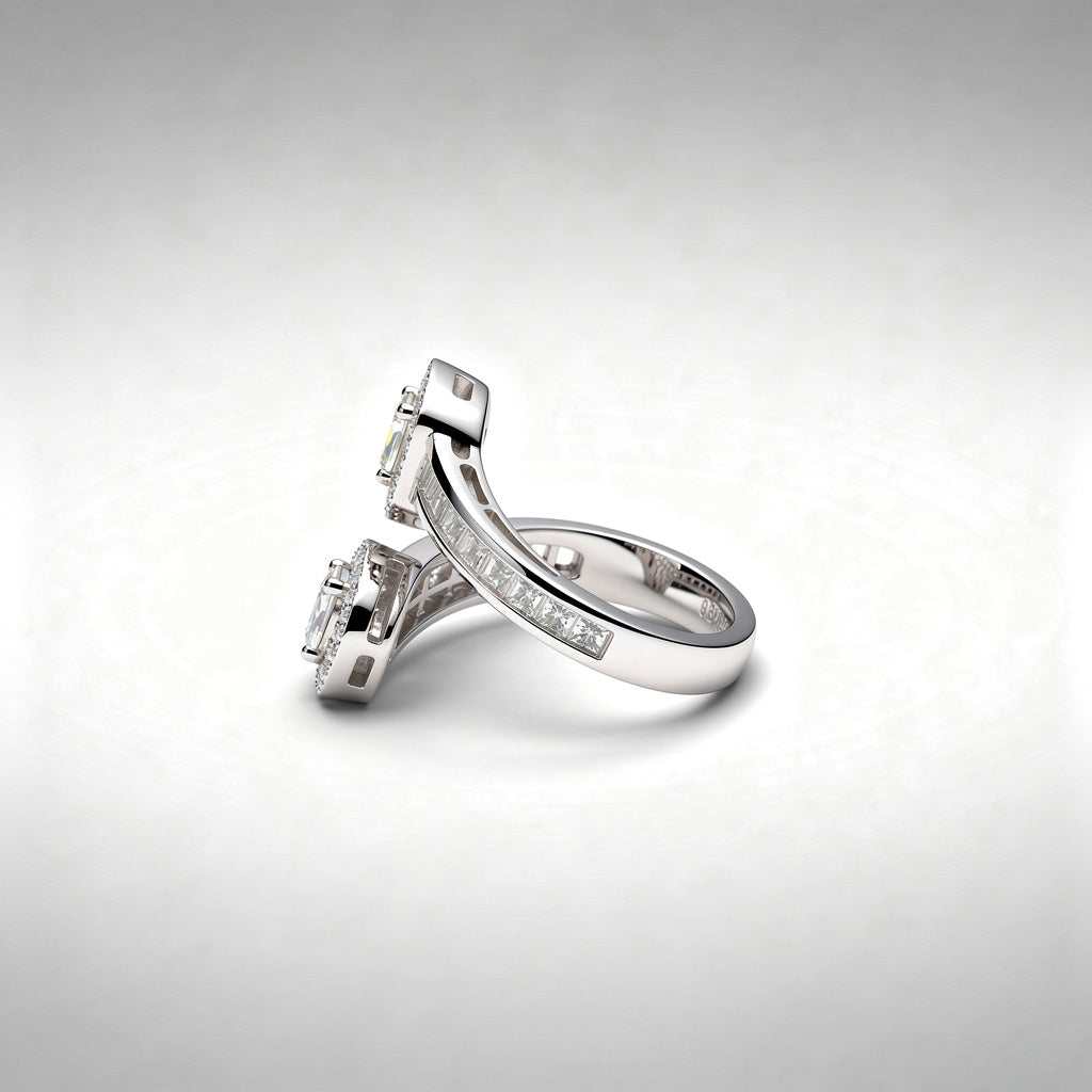 Diamond Bypass Ring | 18K Gold