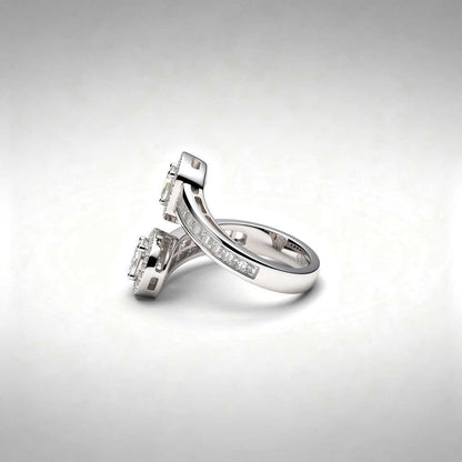 Diamond Bypass Ring | 18K Gold