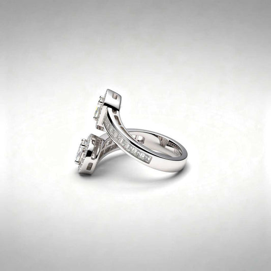 Diamond Bypass Ring | 18K Gold