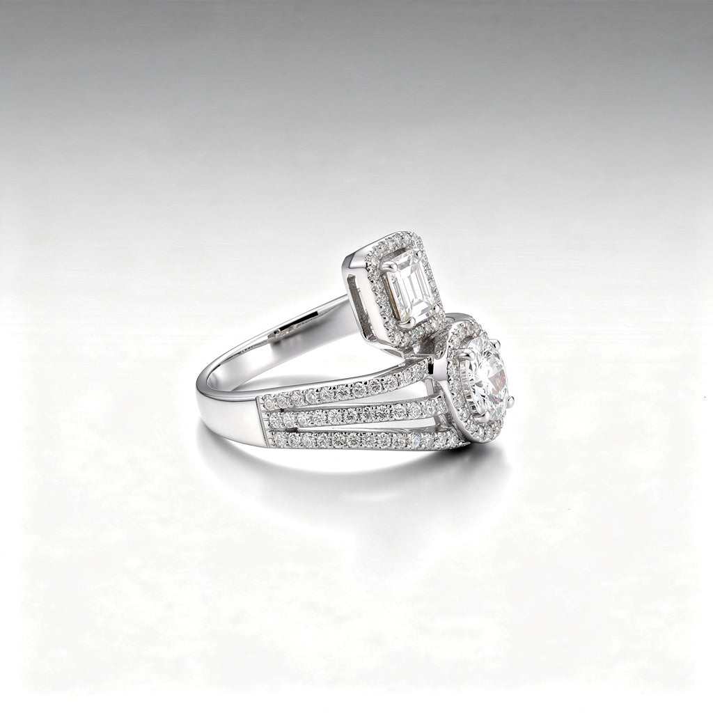 Diamond Bypass Ring | 18K Gold