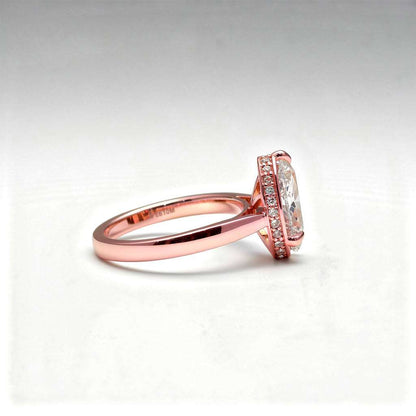 3.19 CTW Pear Cut Lab Diamond Ring – 14K Gold
