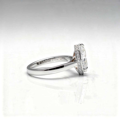 3.19 CTW Pear Cut Lab Diamond Ring – 14K Gold