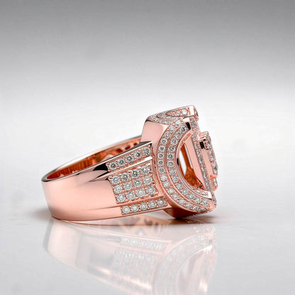 2.9 CTW Square Diamond Ring – 10K Gold