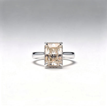 3.09 CTW Radiant Cut Lab Diamond Ring – 14K Gold