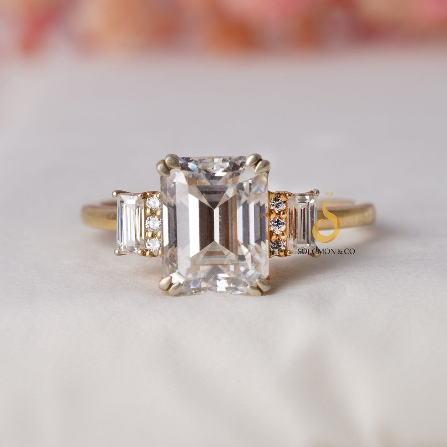 Classic Emerald Cut Engagement Ring