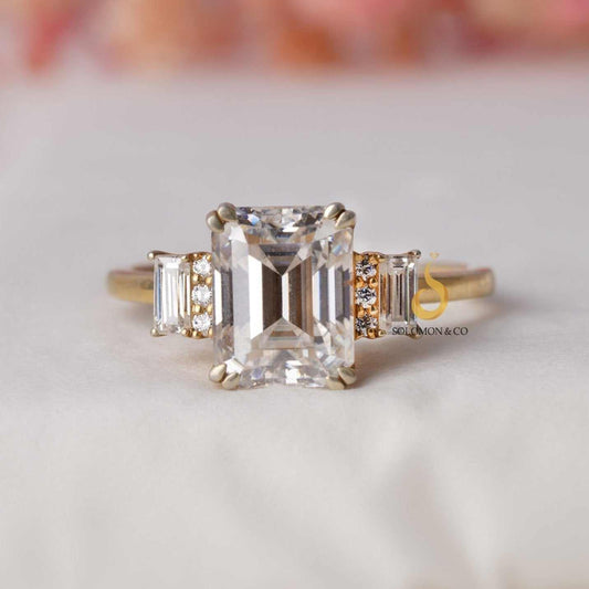 Classic Emerald Cut Engagement Ring First