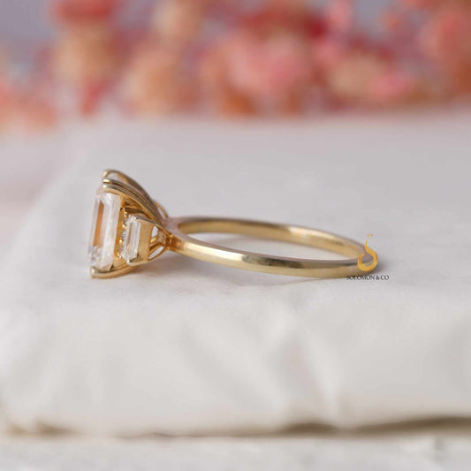 Classic Emerald Cut Engagement Ring Second