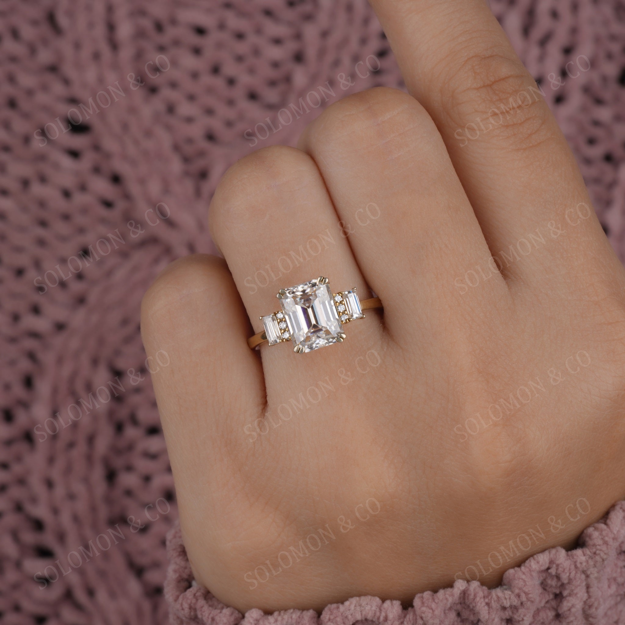 Classic Emerald Cut Engagement Ring