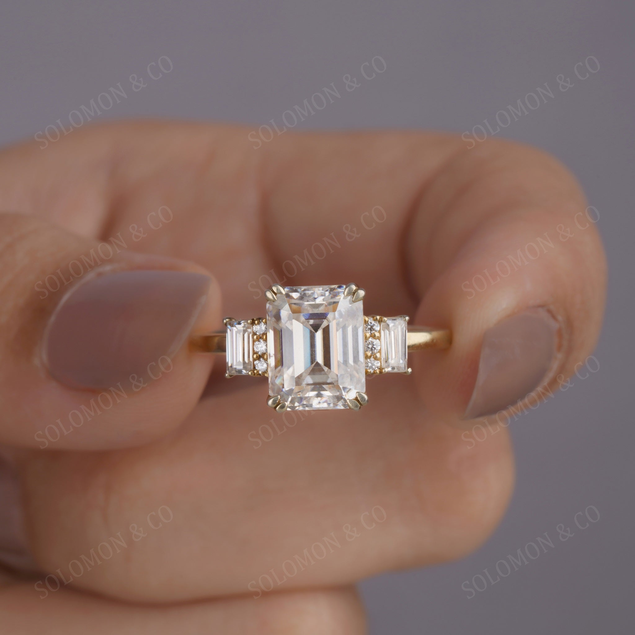 Classic Emerald Cut Engagement Ring